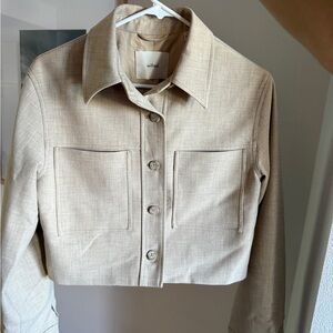 Wilfred Beige Little Cropped Jacket
